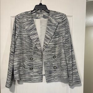Kasper Monochrome Textured Blazer